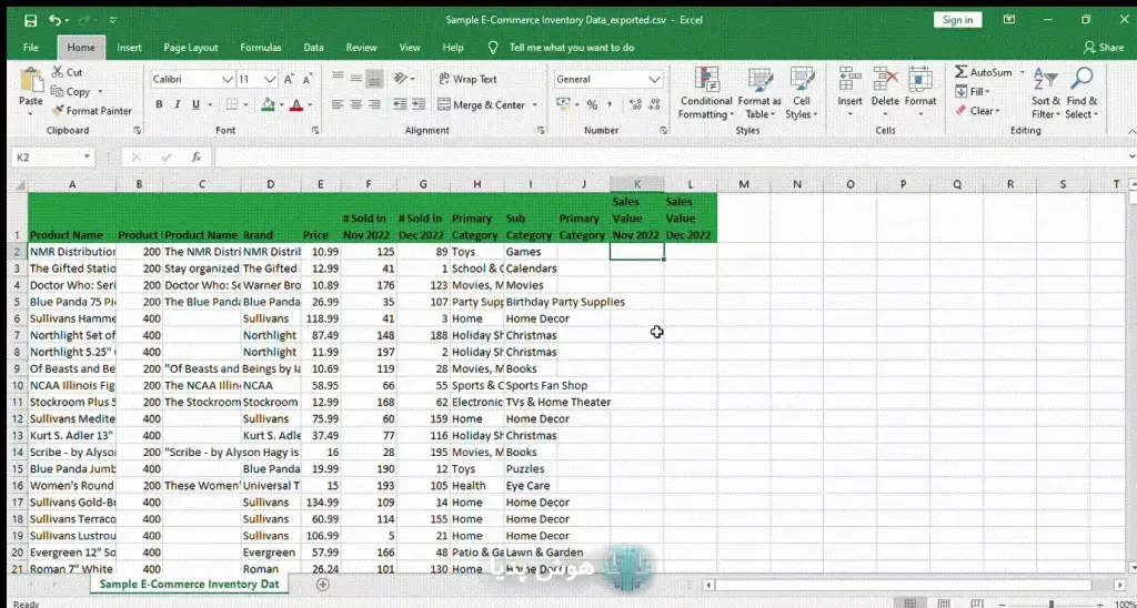 Excel Formula Writing with AI