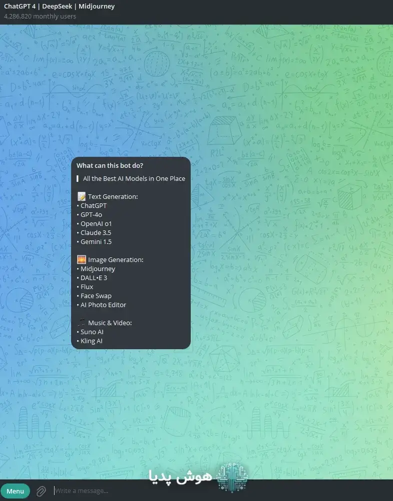  ChatGPT 4 Telegram Bot : همه‌کاره و پرقدرت